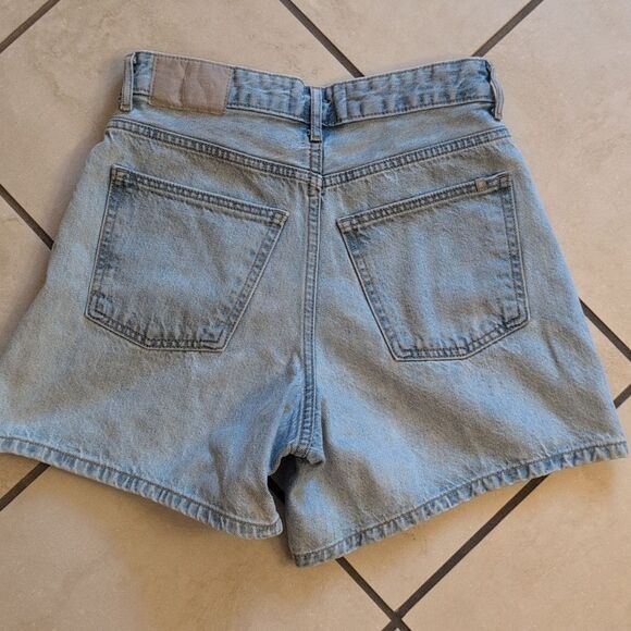 Everlane The A-Line Denim Short Light Blue Size 25 - Picture 3 of 12